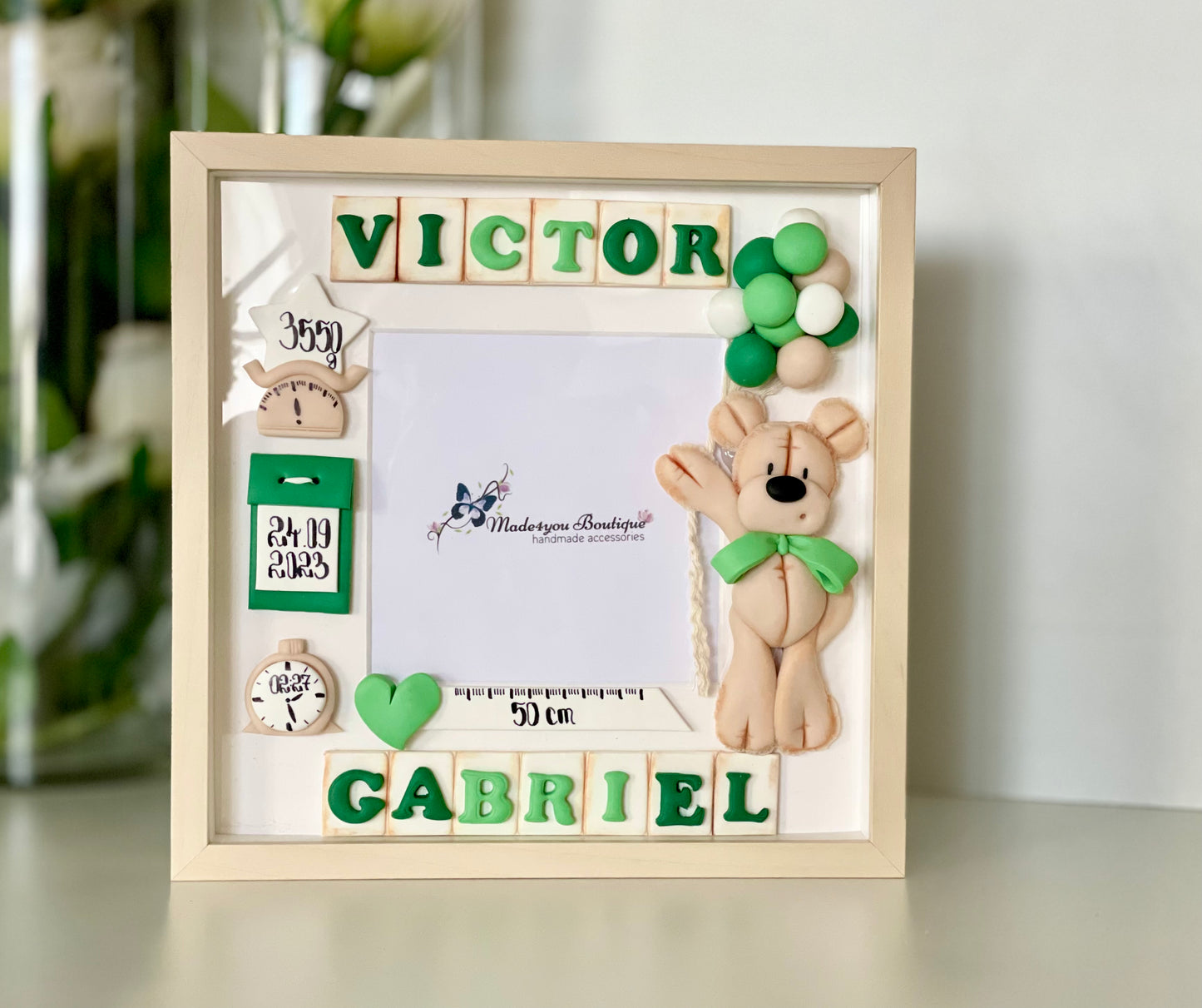 Rama foto bebe ursulet