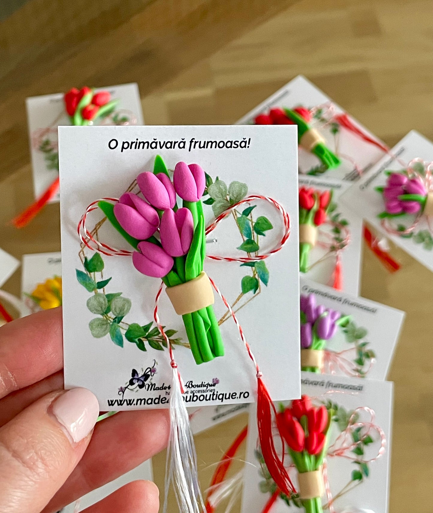 Mărțisor buchet de lalele