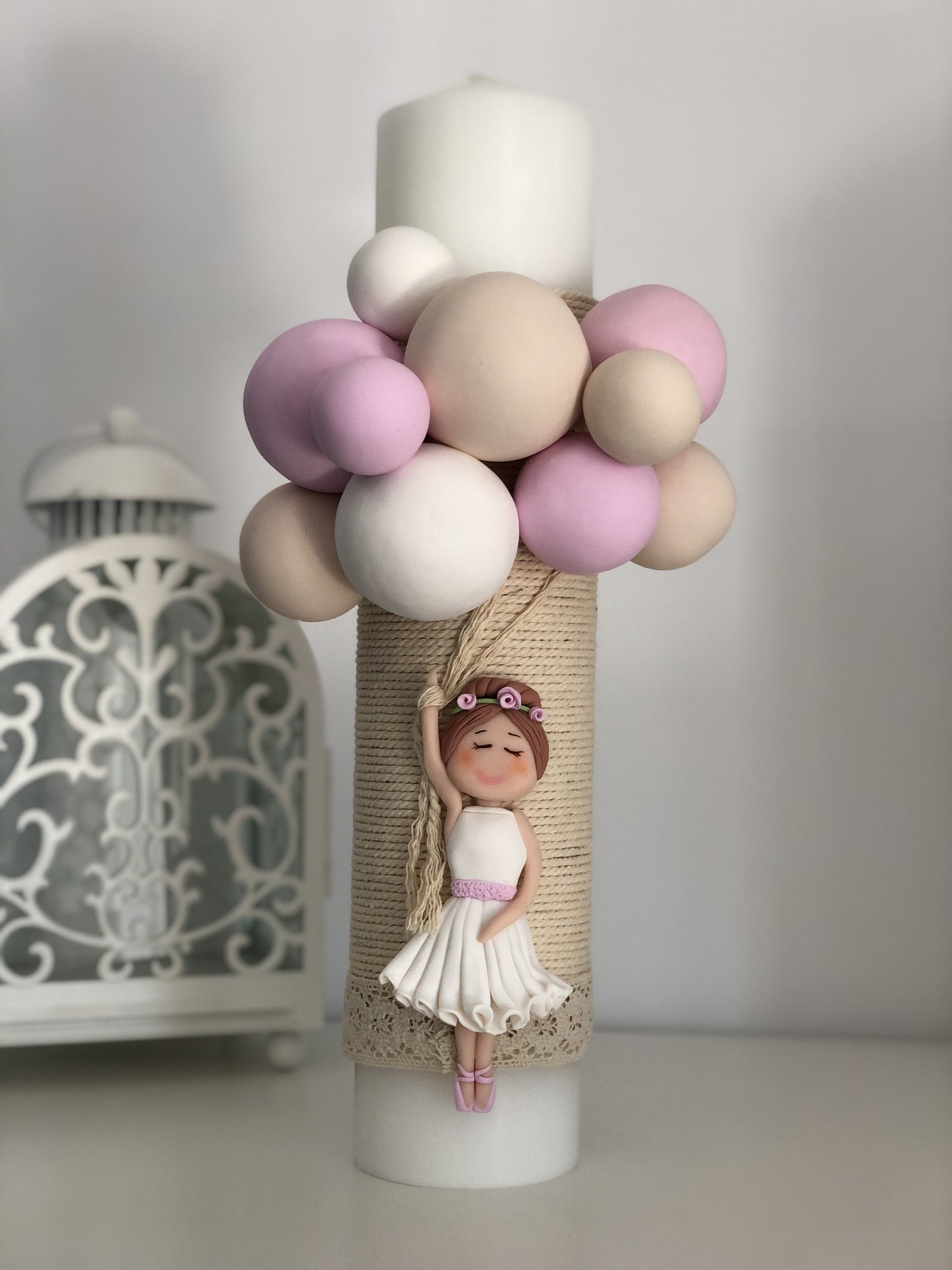 Lumanare botez Balerina