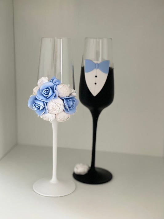 Set Bujori Blue