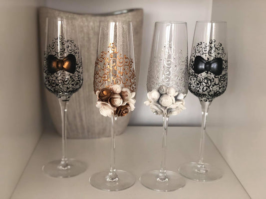 Set Pahare miri-nași Silver