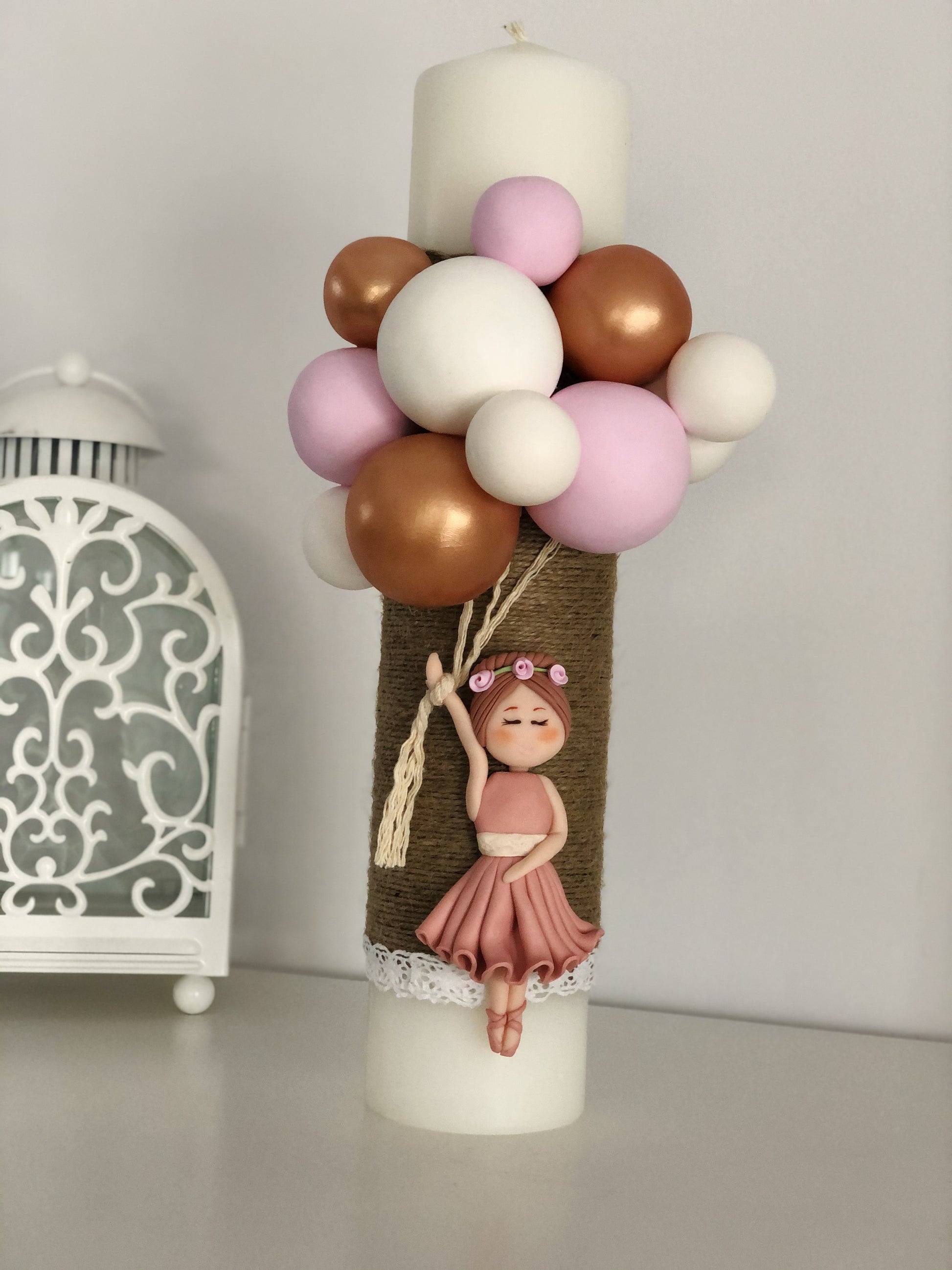 Lumanare botez Balerina