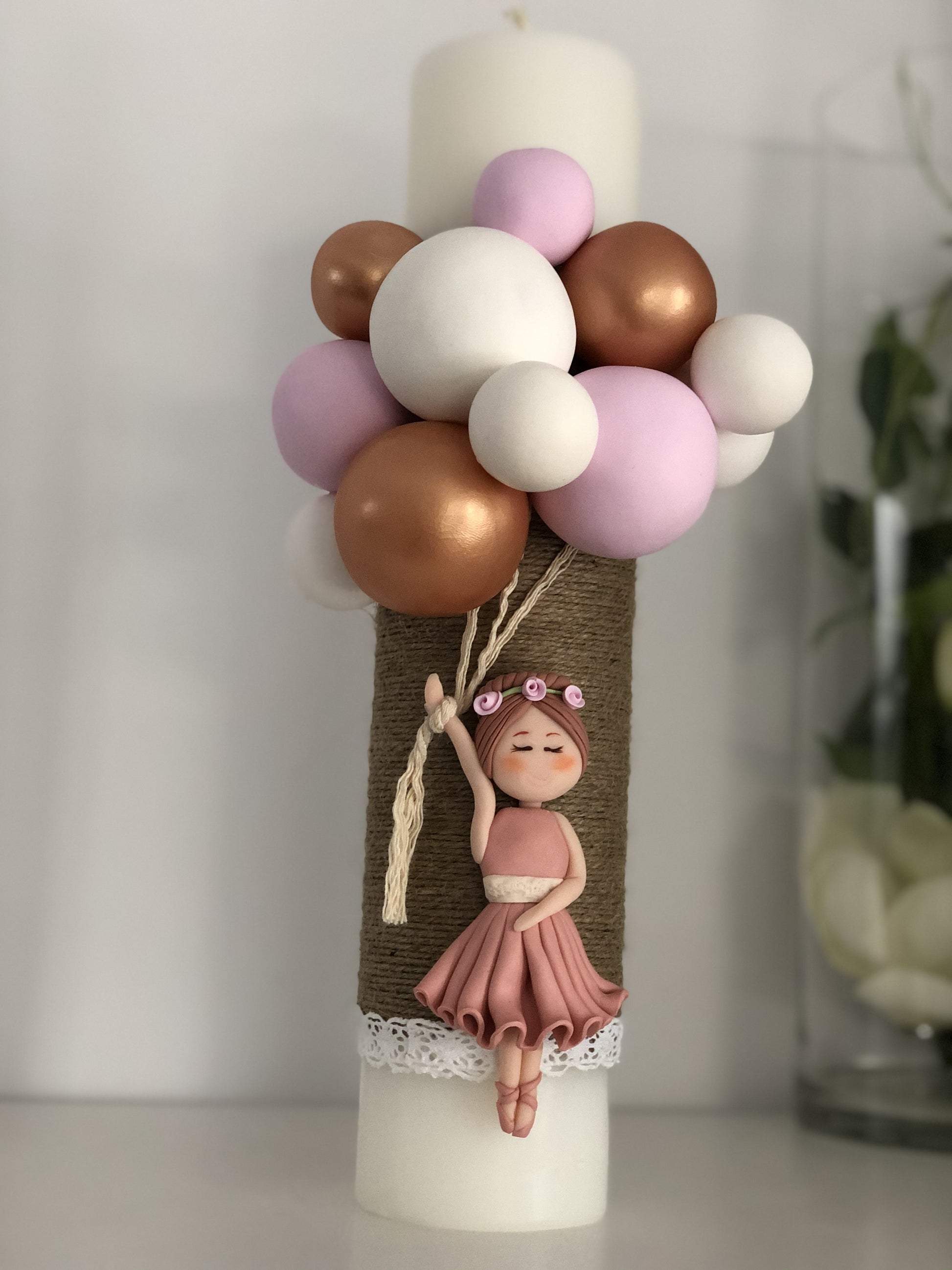 Lumanare botez Balerina