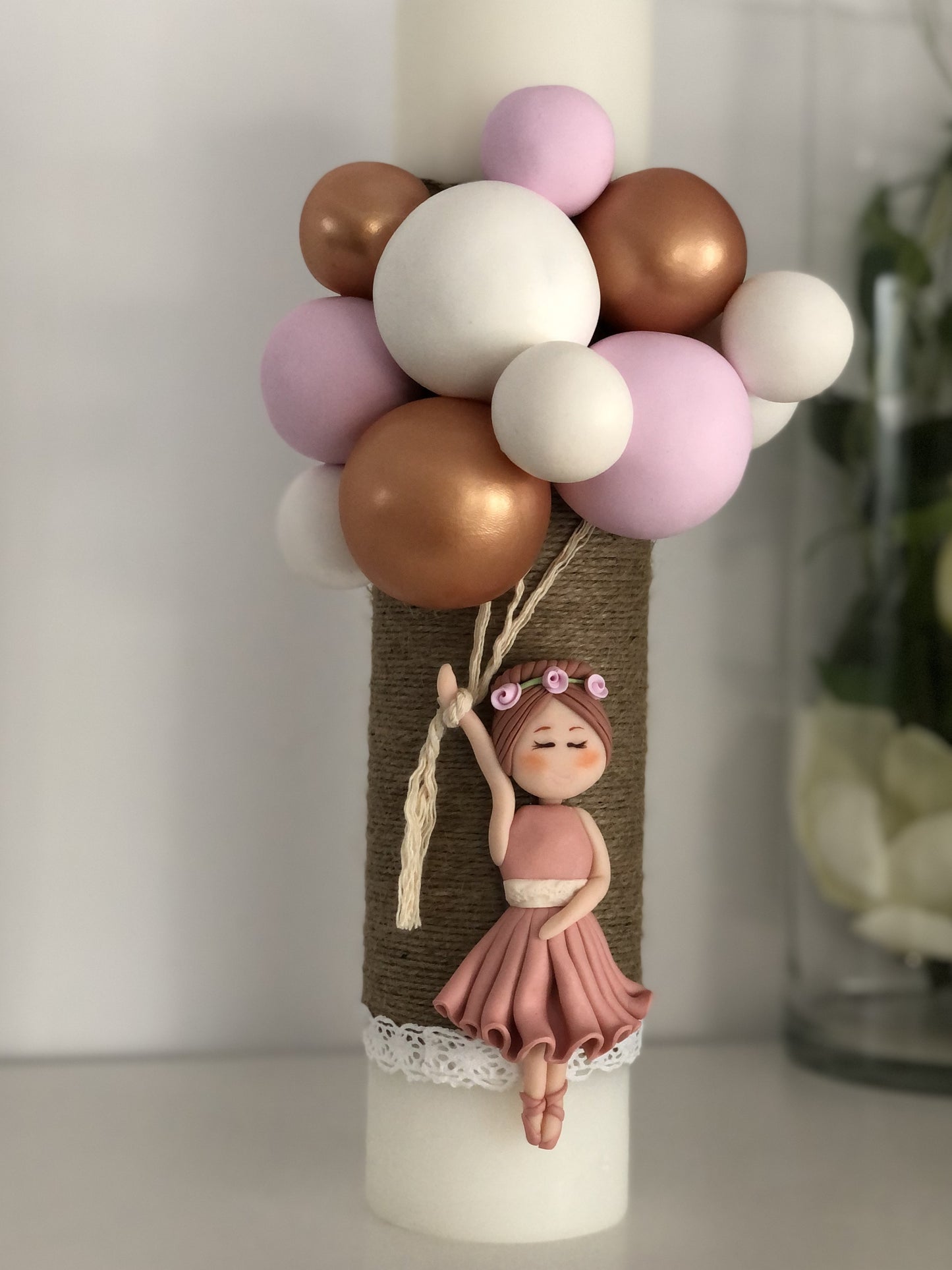 Lumanare botez Balerina
